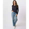 thumbnail image 6 of Real Essentials 4 Pack: Women's V-Neck Cotton Long-Sleeve T-Shirt (Available in Plus Size), 6 of 6