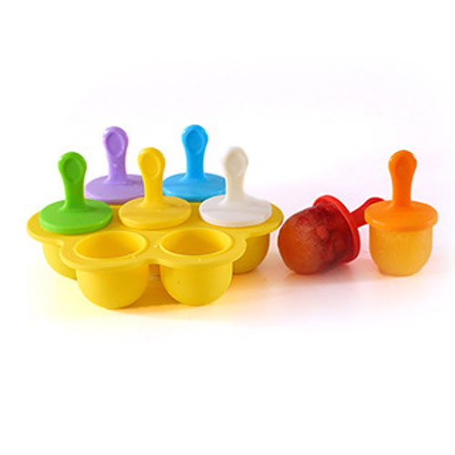 Silicone Mini Ice Pops Mold Ice Cream Ball Lolly Maker Popsicle Molds