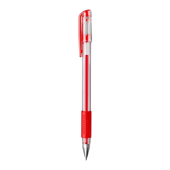 CCOCC 1 PCS Red Gel Ink Pens,0.35 mm Extra Fine Point Smooth Writing Rollerball Pens,Quick Drying No Smudge Ballpoint Pen,Large Capacity for Bullet Journal,Office Stationery Supplies