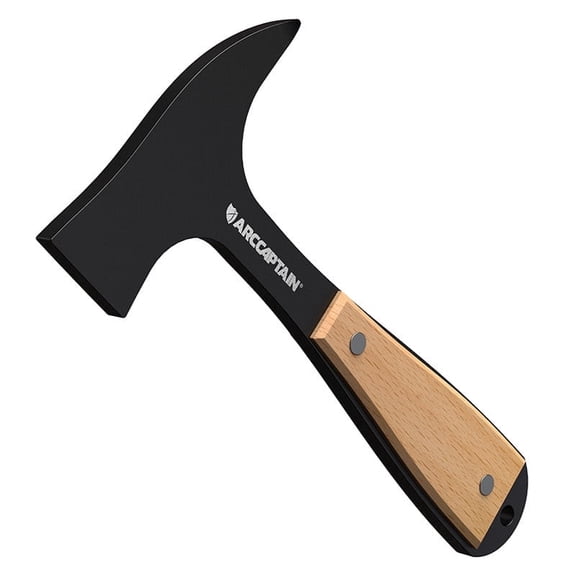 ARCCAPTAIN 14 oz Welding Chipping Hammer with Wooden Handle, Alloy Steel Dual-Head Slag Hammer for Rust & Oxide Removal