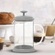 thumbnail image 3 of Cafetera de vidrio de borosilicato con hervidor de filtro de malla fina, émbolo de café expreso de 800ml, resistente al calor, de alto grado para Soledad  Hervidor de café, 3 of 7