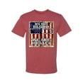 thumbnail image 3 of By His Blood We Are Healed Inspirational/Christian Men's Graphic T-Shirt, Vintage Heather Red, Medium, 3 of 5