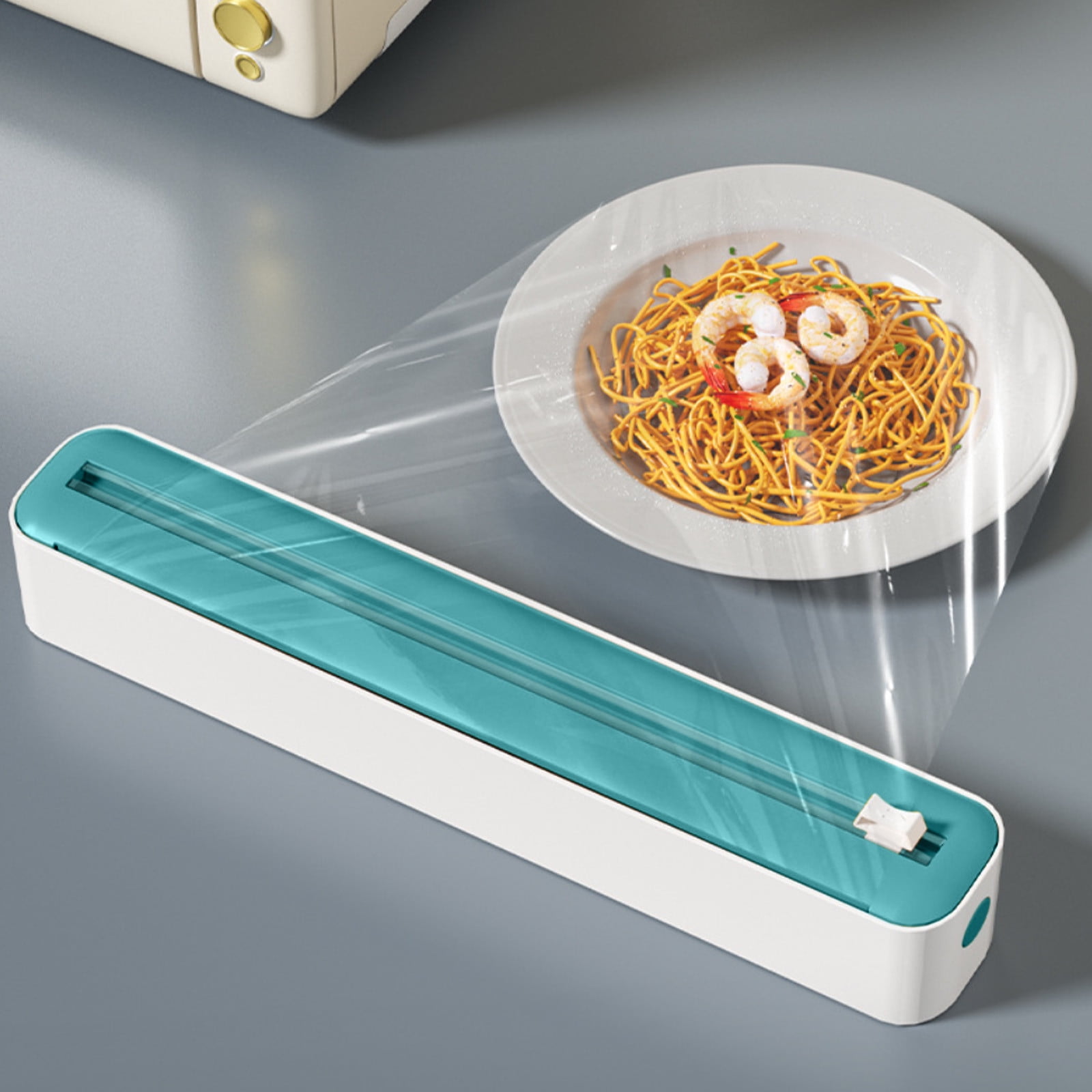 Specollect Clearance 3Pcs Multi-Functional Cutter Plastic Wrap, Aluminum Foil, Parchment Paper Easy to Use Magnetic, Suction Modes