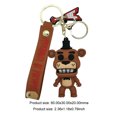thumbnail image 3 of Freddy s Figuras Llavero FNAF Modelo Muñecas Llavero para Regalos de Niños (Marrón Claro), 3 of 6