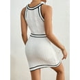 thumbnail image 2 of White & Black Trim Knit Bodycon Dress, 2 of 5