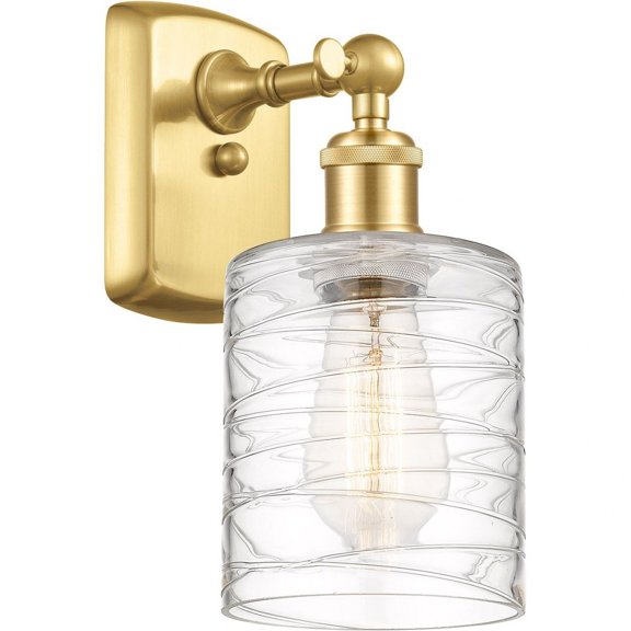 Innovations Lighting Ballston Cobbleskill 1 Light 5" Sconce Satin Gold
