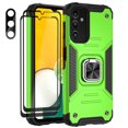 thumbnail image 1 of Aggxpf for Samsung Galaxy A54 5G Phone Case with Screen Protector & Camera Lens Protector, Rugged Phone Cover with Metal Ring Stand, Green, 1 of 6