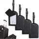 thumbnail image 1 of 2025 Latest Model Luggage Tags, 4PCS Leather Luggage Labels with Name ID Card, Easy-to-Attach, 1 of 5