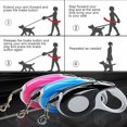 thumbnail image 3 of Retractable dog leash 5M Retractor leash with ergonomic design and retraction Comfortable leash Training leash for dog sizes up to 15 kg Adjustable L, 3 of 5