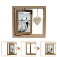 thumbnail image 4 of ZZwxWA Valentine's Day Picture Frame Wood Display for 8x6 Photos with Mat or Without Mat Wall Mount Tabletop Beige Photo Frame for Family Photos Artwork, 4 of 7