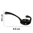 thumbnail image 5 of 10 Pack Rustic Coat Hooks Wall Mounted Heavy Duty Dual Hooks Retro Double Robe Hooks Utility Hooks with Screws for Hanging Coat,, 5 of 5