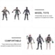 thumbnail image 3 of Juego de 9 adornos de modelos militares, modelos de vehículos militares, juguetes para niños (colores surtidos), 3 of 6