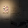 thumbnail image 2 of Yayeee LED Night Lights with Motion Detectors Auto Dusk to Dawn Light Sensors, 2 Pack, Purple Retro Pattern, 2 of 7