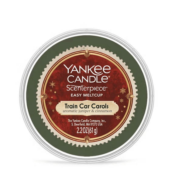 Yankee Candle Train Car Carols Scenterpiece Easy Meltcup 2.2 Ounce