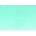 thumbnail image 1 of Ahgly Company Machine Washable Indoor Rectangle Solid Turquoise Blue Modern Area Rugs, 2' x 3', 1 of 4