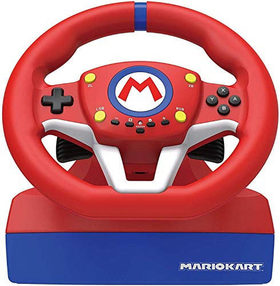 Nintendo Switch Mario Kart 8 with Red and Blue Steering Wheels