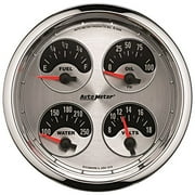 Auto Meter 1225 American Muscle 5" 0-90 Ohm Quad Fuel Level Gauge