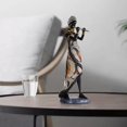 thumbnail image 3 of 1 Juego de exquisitas figuritas africanas para mujer, estatua Tribal femenina, adornos exóticos, estantería de escritorio, decoración para sala de estar y oficina Estilo B Estilo C Macarena escultura dama africana, 3 of 8