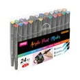 thumbnail image 3 of 50% Off Clear! Back-to-College Double-headed Acrylic Marker Black Rod DIY Hand-painted Ceramic Graffiti Pen 10ml, 3 of 7