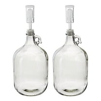 Home Brew Ohio One Gallon Glass Complete Fermenter Set of 2