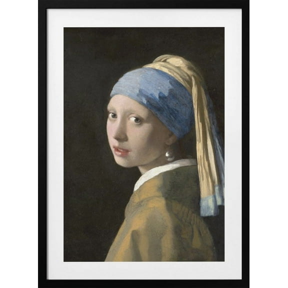Girl with a Pearl Earring Framed Art Modern Wall Decor