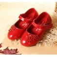 thumbnail image 3 of Girls Dress Shoes Mary Jane Flats Princess Flower Shoes Ballet Flats Party School Wedding Shoes(Toddler/Little Kid/Big Kid), 3 of 6