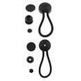 thumbnail image 1 of 2 Pcs Cuerdas Ball Flag Pole Clip Cord Lazos para Adjuntar Y Banderas A Zulema cuerdas bungee de bola negra, 1 of 8