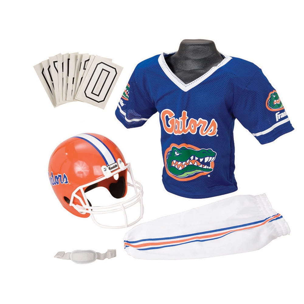 NCAA Florida Gators Kids/Youth Football Helmet and Uniform Set