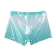 thumbnail image 2 of Sexy Men Ice Silk Sheer Underwear Underpants Breathable Ultrathin Boxer Briefs, 2 of 12
