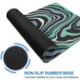 thumbnail image 6 of Green Black Blue White Lines&nbsp;mousepad Gamingwaterproof,rubber+multispandexnon Slip Line Series MousematDesk Pad for Office Home Game 31.5x15.7inches, 6 of 7