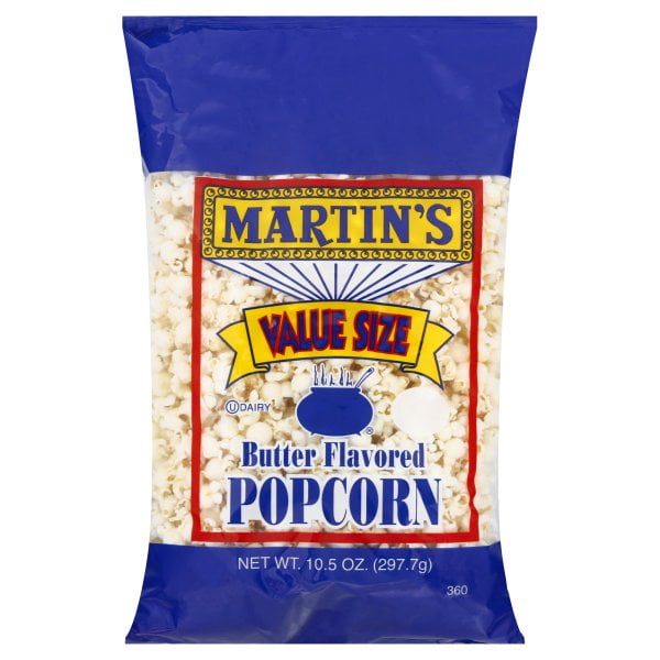 Martin's Butter Flavored Popcorn Value Size, 10.5 Oz.