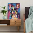 thumbnail image 5 of Colorful Bulldog Decorative Painting/Canvas Art， Suitable for Living Room， Bedroom， Office，Hallway， Apartment， Coffee Shop， adding artistic atmosphere and bright color splash., 5 of 8