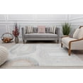 thumbnail image 4 of Rugs America Romeo JL80A Light Pewter Abstract Vintage White Area Rug, 2'6" x 8', 4 of 6