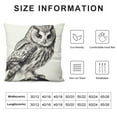 thumbnail image 5 of JEUXUS  Decorative Throw Pillow Case Cushion Covers for Sofa, Elegant Eagle Hawk Owl Series Square Throw Pillowcase,, 5 of 5