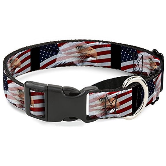 Buckle-Down American Eagle Flags Martingale Dog Collar