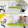 thumbnail image 3 of TG 15A GFCI Outlet, Tamper-Resistant GFI Receptacle with Self-Test, LED Indicator, ETL Listed, Anti-Interference (No-False-Trip) Protection, Screwless Wall Plate Included, White, 1 Pack, 3 of 9