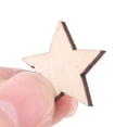 thumbnail image 2 of Estrella de Madera Beige Unique Bargains Bricolaje Accesorios Artesanales 20 x 20mm 30Pcs, 2 of 2