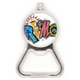 thumbnail image 1 of La cultura de México elment muchos colores ritmo lema Acero inoxidable Metal cerveza tapa sacacorchos, 1 of 3