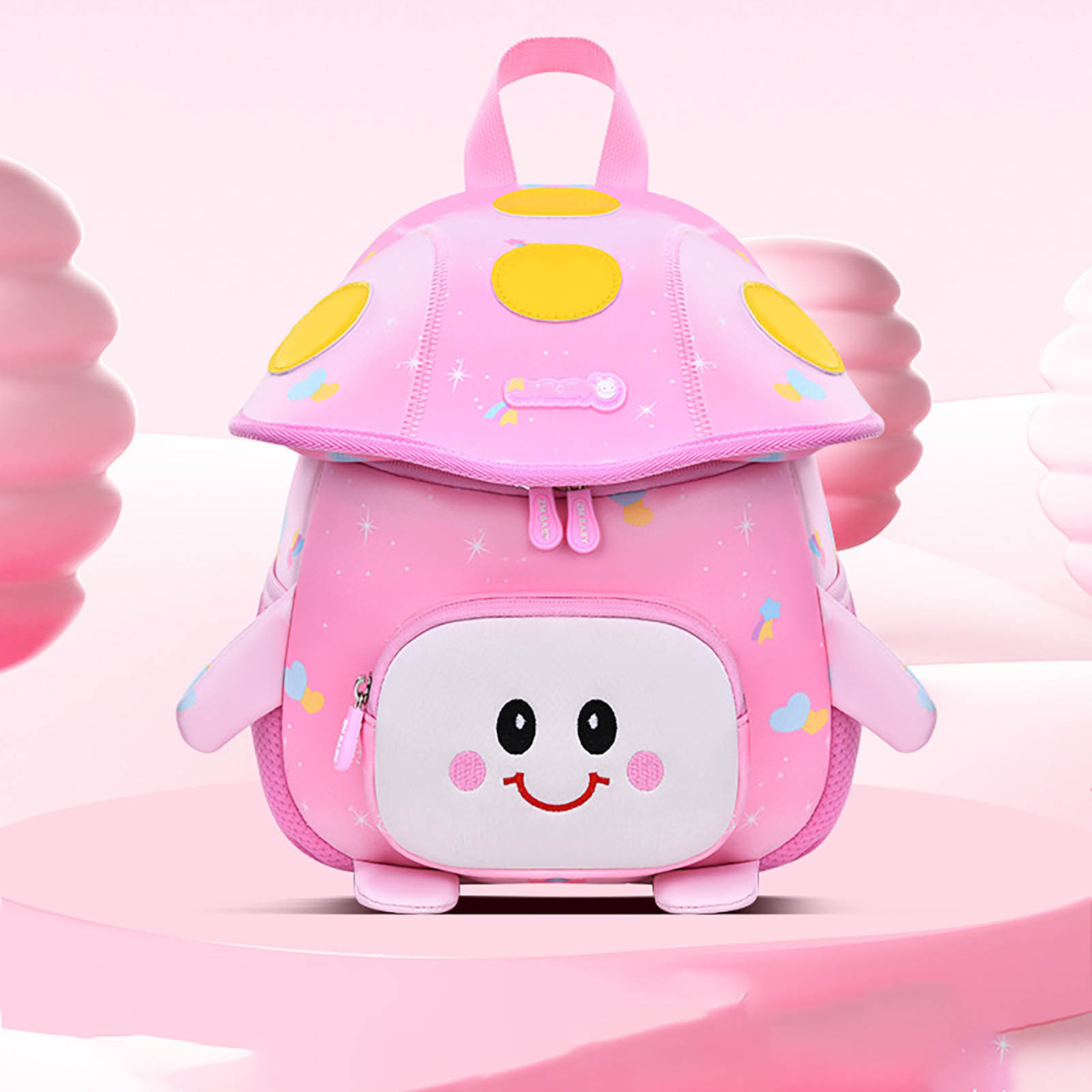 Mochila infantil con forma de caricatura linda para regreso a clases, para kínder y preescolar, liviana para niños pequeños, casual para exteriores 5