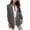 Dark Gray, variant on VEKDONE Long Sleeve Blazer Jackets for Women 2025 Clearance Sale Solid Color Lapel Cardigan Coat Plus Size Business Work Office Blazers Navy XXL