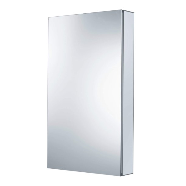 Bathroom Medicine Cabinet Aluminum Recessed Surface Mount 24 X 40 Right Left Hinged Mirrored Interior Walmart Com Walmart Com