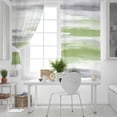thumbnail image 5 of Fsddascl Sage Green Gray Blackout Curtains for Bedroom/Living Room, Thermal Insulated Kitchen Curtains, Neutral Abstract White Ombre Texture Grommet Darkening Window Treatment Drapes 27.5"x39"x2, 5 of 6