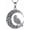Raven, variant on Bat Necklace S925 Sterling Silver Goth Bat Pendant Necklace Gothic Crescent Moon Jewelry Gifts for Women Female Halloween Gifts
