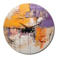 thumbnail image 4 of Designart "composition Impressions III" Abstract Collages Oversized Wall Clock, 4 of 5