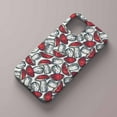 thumbnail image 2 of Tobelint Case for iPhone 14 Pro Max,Red Mushroom Collage Pattern Case with Side Print,Slim Bumper Full Cover, 2 of 5