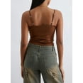 thumbnail image 6 of Biezeib Women Camisole, Sleeveless Tops Backless Solid Slim Fit Summer Vest for Party Club, 6 of 6