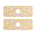 thumbnail image 7 of Yayeee Faucet Mat for Kitchen Sink 14.7" Diatomite Long Splash Guard Pad, White Stars Pattern, 2 Pack, 7 of 7