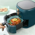 thumbnail image 2 of 5 Colors Thickened Square Foldable Silicone Baking Tray Heat-resistant Air Fryer Tray Food Grade Cake Silicone Mold, 2 of 6