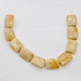 thumbnail image 5 of Coral Fossilized Half Strand Rectangular Beads|20x15x6 mm| Brown/White|10 Beads|, 5 of 12