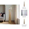 thumbnail image 5 of Metal Tapered Floor Vase for Living Room Decor - Modern Aluminum Flower Vase for Home, Bedroom, House, or Office Room Decor - Textured Accent Display for Entryway and Hallway - 59", Gold & Metallic, 5 of 13